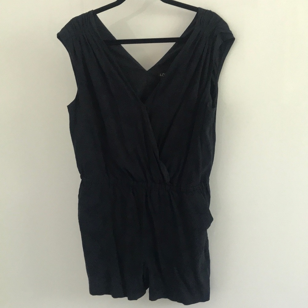 Loft romper, pockets, elastic waist